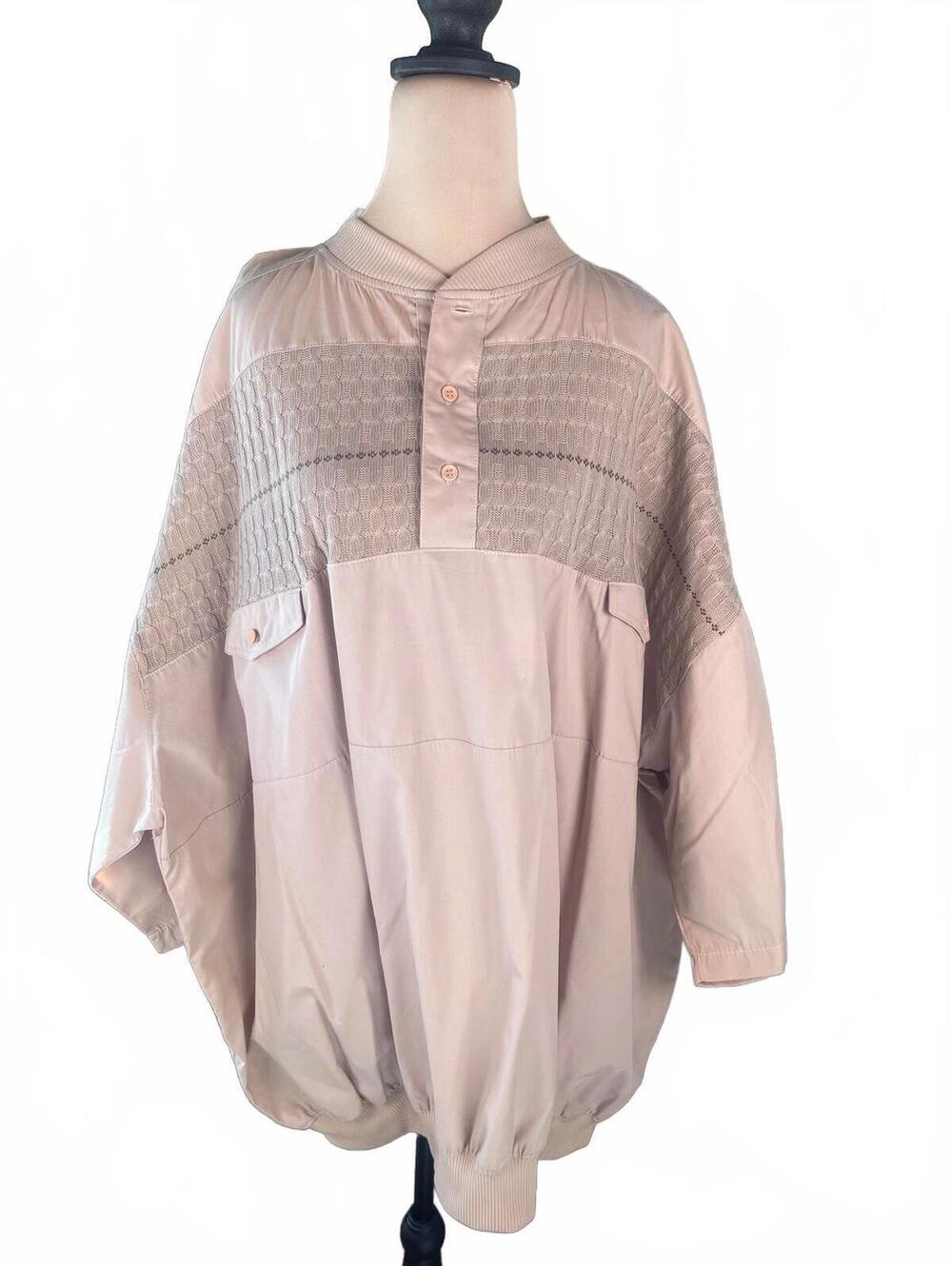 Vintage Boulevard Club Men's Big Size 5X Pullover 1980's